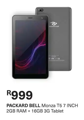 Pick n Pay PACKARD BELL Monza T5 7 INCH 2GB RAM + 16GB 3G Tablet offer