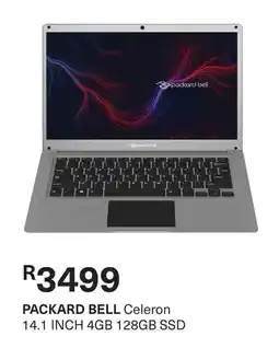 Pick n Pay PACKARD BELL Celeron 14.1 INCH 4GB 128GB SSD offer