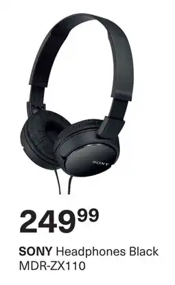 Pick n Pay SONY Headphones Black MDR-ZX110 offer