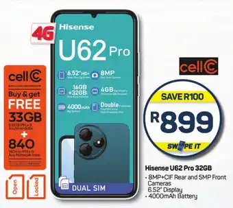 Pick n Pay Hypermarket Hisense U62 Pro 32GB offer