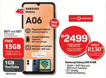 Pick n Pay Hypermarket Samsung Galaxy A06 64GB offer