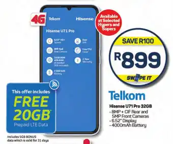 Pick n Pay Hypermarket Hisense U71 Pro 32GB offer