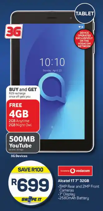 Pick n Pay Hypermarket Alcatel 1T 7" 32GB offer