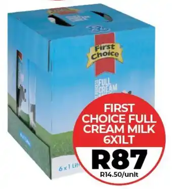 1UP First choice full cream milk offer