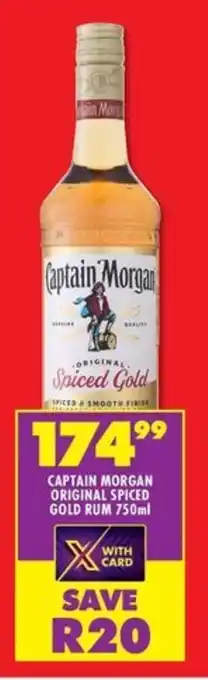 Shoprite Liquor Captain morgan original spiced gold rum offer