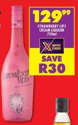 Shoprite Liquor Strawberry lips cream liqueur offer