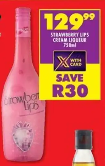 Shoprite Liquor Strawberry lips cream liqueur offer