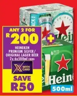 Shoprite Liquor Heineken premium silver/ original lager beer offer