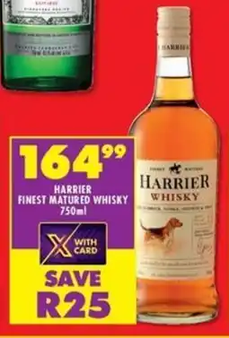 Shoprite Liquor Harrier finest matured whisky offer