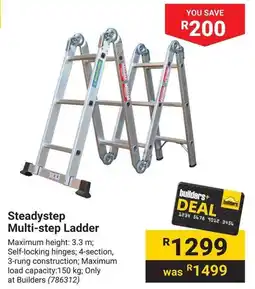 Builders Warehouse Steadystep Multi-step Ladder offer