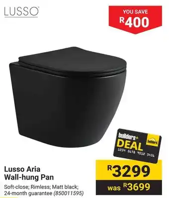 Builders Warehouse Lusso Aria Wall-hung Pan offer