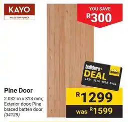 Builders Warehouse Pine Door offer