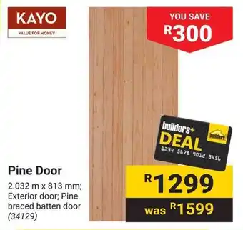 Builders Warehouse Pine Door offer