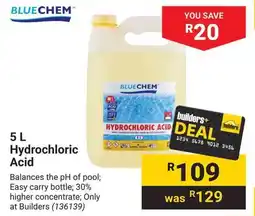 Builders Warehouse BLUECHEM Hydrochloric Acid offer