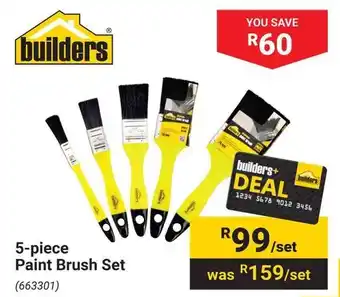 Builders Warehouse Paint Brush Set offer