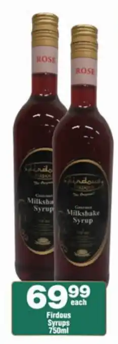 Check Star Firdous Syrups offer