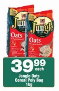 Check Star Jungle Oats Cereal Poly Bag offer