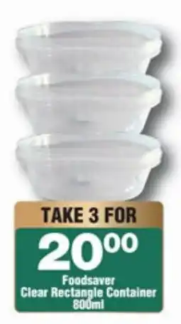 Check Star Foodsaver Clear Rectangle Container offer