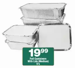 Check Star Foil Containers With Lids (Medium) offer