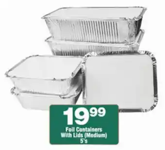 Check Star Foil Containers With Lids (Medium) offer