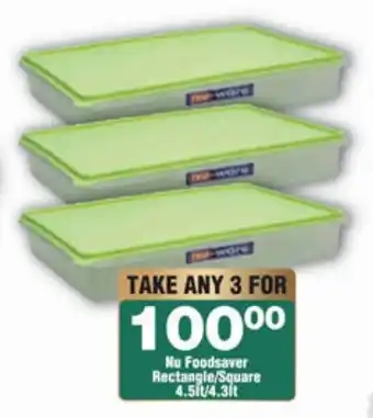 Check Star Nu Foodsaver Rectangle/Square offer