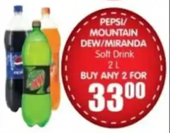 Saverite PEPSI/ MOUNTAIN DEW/ MIRANDA Soft Drink offer