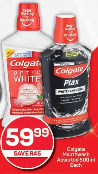 Pick n Pay Colgate Mouthwash Assorted offer