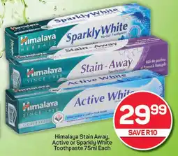 Pick n Pay Himalaya Stain Away, Active or Sparkly White Toothpaste offer