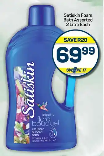 Pick n Pay Satiskin Foam Bath Assorted offer