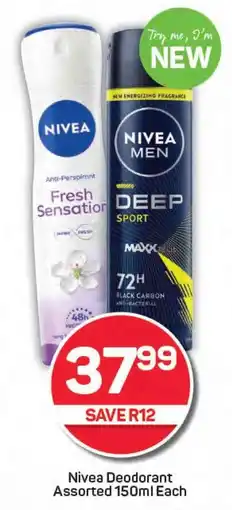 Pick n Pay Nivea Deodorant Assorted offer