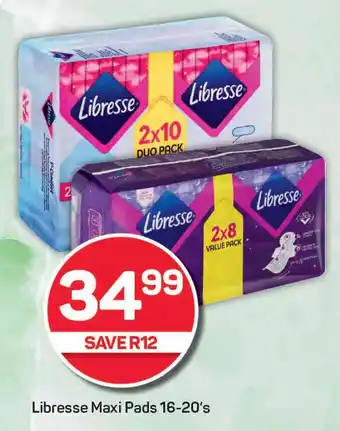 Pick n Pay Libresse Maxi Pads offer