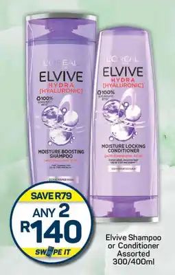 Pick n Pay Elvive Shampoo or Conditioner Assorted offer