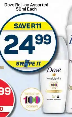 Pick n Pay Dove Roll-on Assorted offer