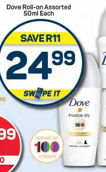 Pick n Pay Dove Roll-on Assorted offer