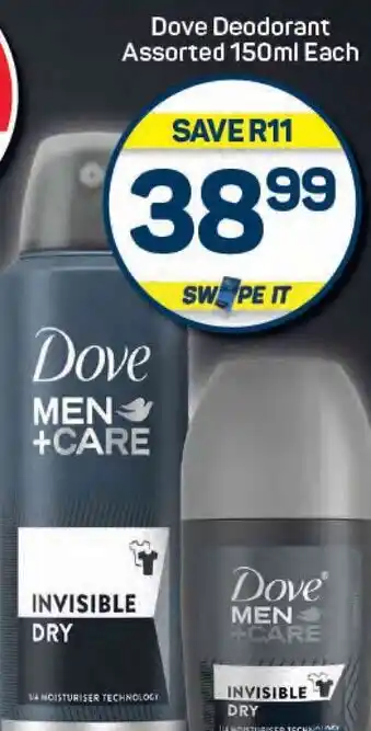 Pick n Pay Dove Deodorant Assorted offer