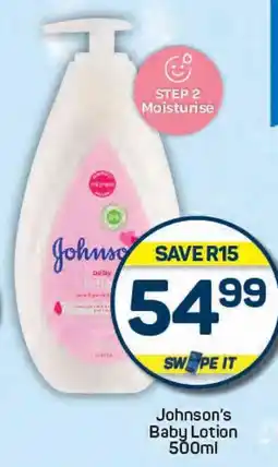 Pick n Pay Johnson's Baby Lotion offer