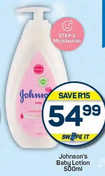 Pick n Pay Johnson's Baby Lotion offer