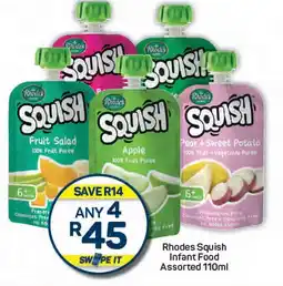 Pick n Pay Rhodes Squish Infant Food Assorted offer