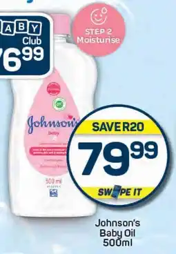 Pick n Pay Johnson's Baby Oil offer