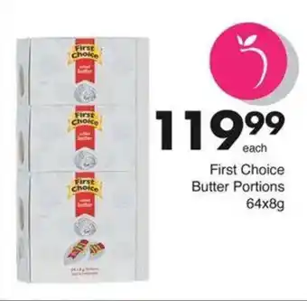 Save First Choice Butter Portions offer