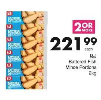 Save I&J Battered Fish Mince Portions offer