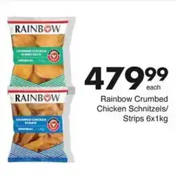 Save Rainbow Crumbed Chicken Schnitzels/ Strips offer