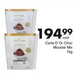 Save Carte D'Or Choc Mousse Mix offer