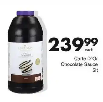 Save Carte D'Or Chocolate Sauce offer