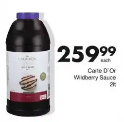 Save Carte D'Or Wildberry Sauce offer