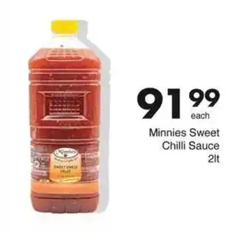 Save Minnies Sweet Chilli Sauce offer