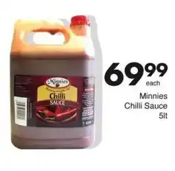 Save Minnies Chilli Sauce offer