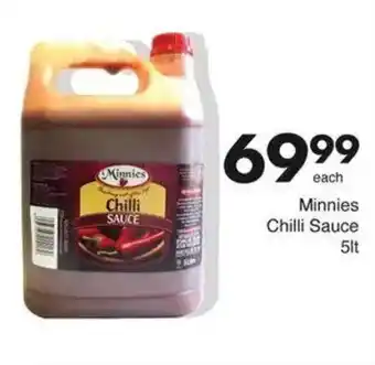 Save Minnies Chilli Sauce offer