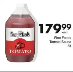 Save Fine Foods Tomato Sauce offer