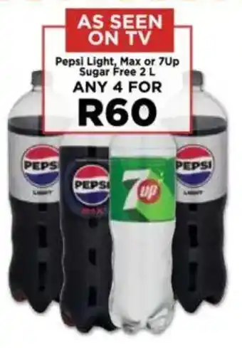 Food Lover's Market Pepsi Light, Max or 7Up Sugar Free offer